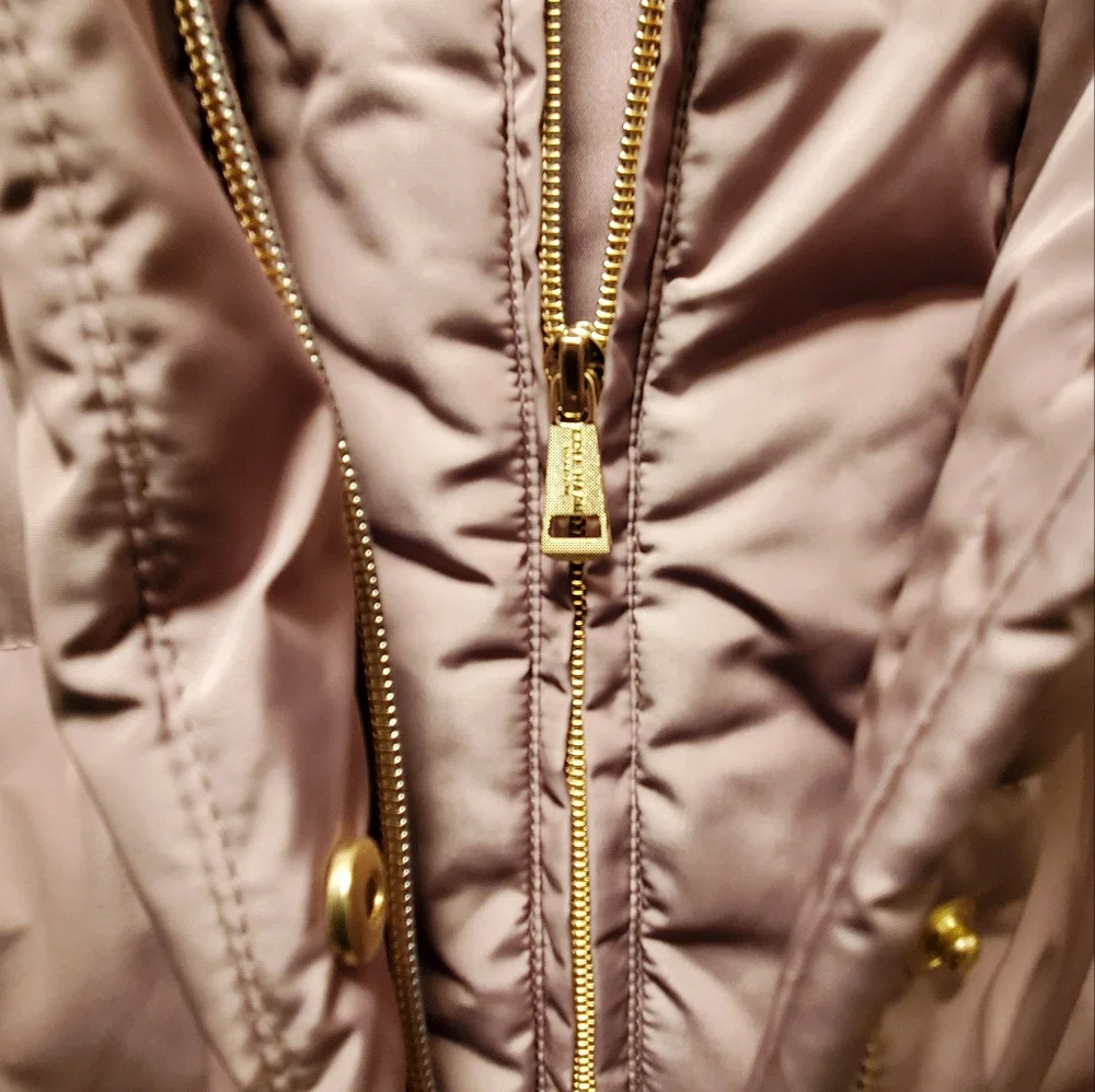 Cole Haan Bib Insert Down Coat - Picture 5 of 6